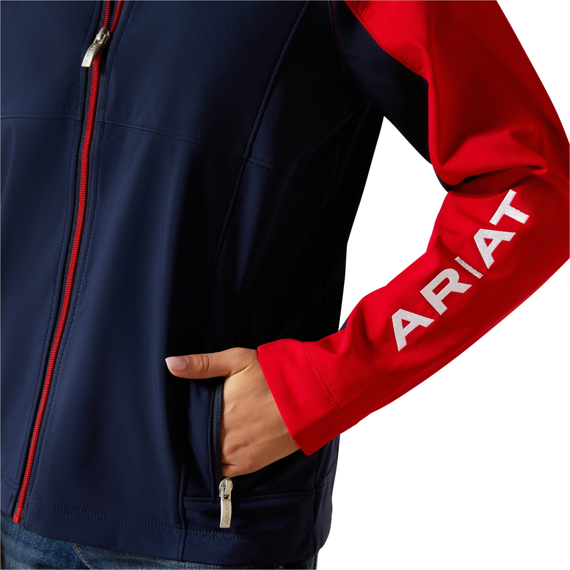 2025 Ariat Junior Team EQ Jacke 10062858 - Navy / Red